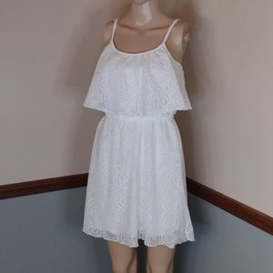 Bailey Blue White Lace Dress